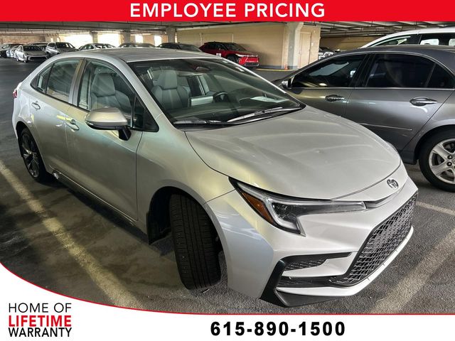 Classic Silver Metallic 2025 Toyota Corolla Sedan Front-Wheel Drive Continuously Variable Transmission