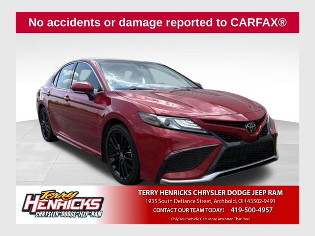 Supersonic Red/Midnight Black Metallic 2024 Toyota Camry Sedan All-Wheel Drive 8-Speed Automatic