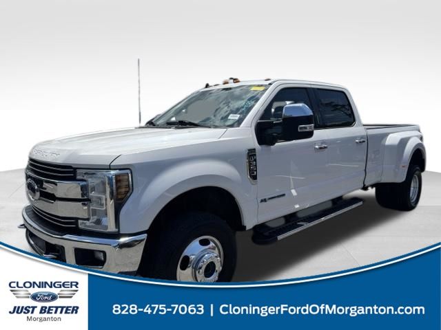 White Platinum 2019 Ford F-350 Super Duty Pickup Truck Four-Wheel Drive 6-Speed Automatic