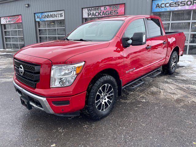 2022 Nissan Titan SV - Red Alert exterior view 3