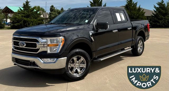 Black Metallic 2023 Ford F-150 XLT SuperCrew 4WD Pickup Truck Four-Wheel Drive Automatic