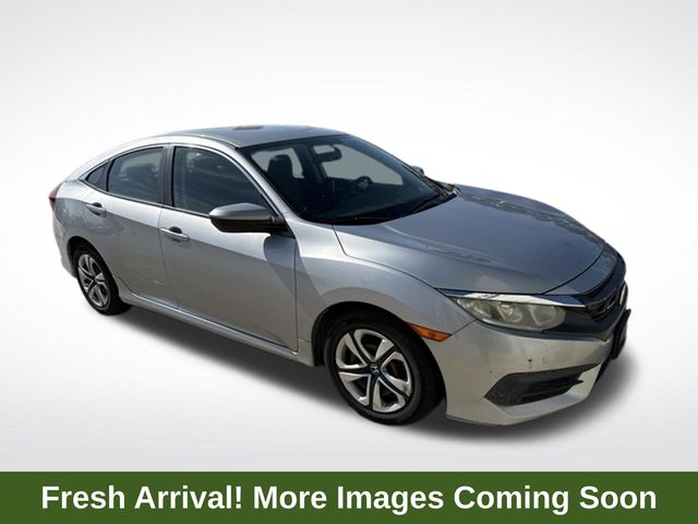 Lunar Silver Metallic 2016 Honda Civic Sedan Front-Wheel Drive Continuously Variable Transmission