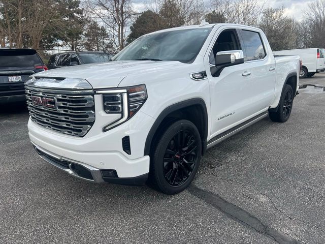 Summit White 2023 GMC Sierra 1500 Denali Crew Cab 4WD Pickup Truck Four-Wheel Drive Automatic
