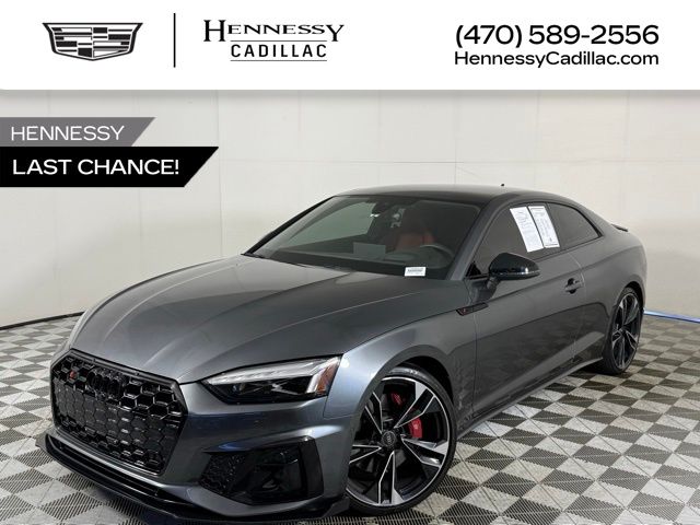 Daytona Gray Pearl Effect/Black Roof 2024 Audi S5 3.0T quattro Prestige Coupe AWD Coupe All-Wheel Drive 8-Speed Automatic