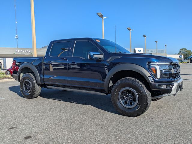 Antimatter Blue Metallic 2024 Ford F-150 Raptor SuperCrew 4WD Pickup Truck Four-Wheel Drive Automatic