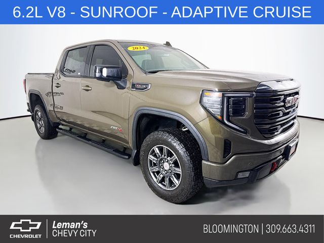 Deep Bronze Metallic 2024 GMC Sierra 1500 AT4 Crew Cab 4WD Pickup Truck Four-Wheel Drive Automatic