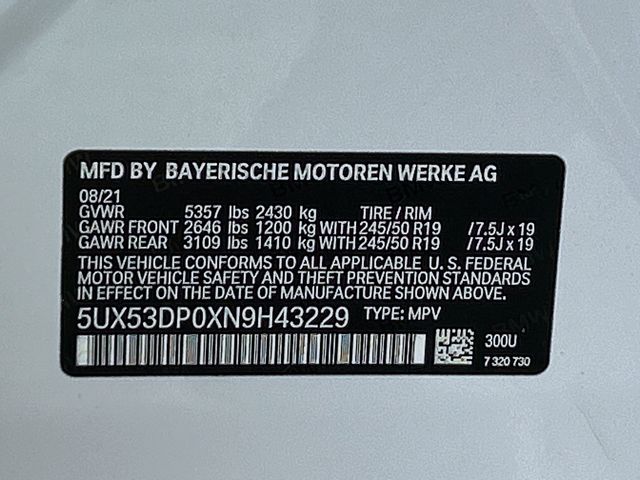 2022 BMW X3 xDrive30i 33