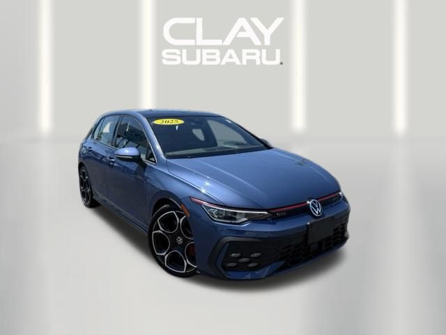 Slate Blue Metallic 2025 Volkswagen Golf GTI Hatchback Front-Wheel Drive 7-Speed Dual Clutch