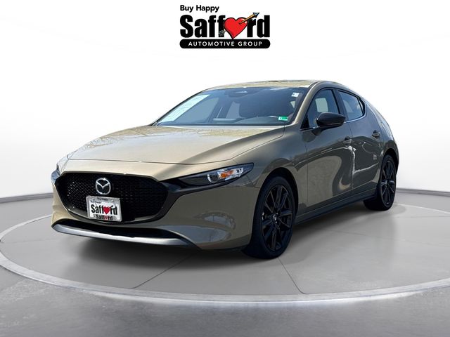 Zircon Sand Metallic 2025 Mazda MAZDA3 2.5 S Carbon Turbo Hatchback AWD Hatchback All-Wheel Drive 6-Speed Automatic