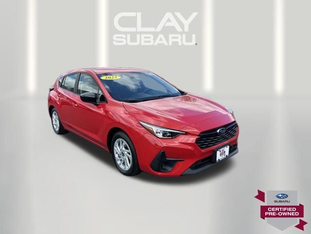 Pure Red 2025 Subaru Impreza AWD Wagon All-Wheel Drive Continuously Variable Transmission