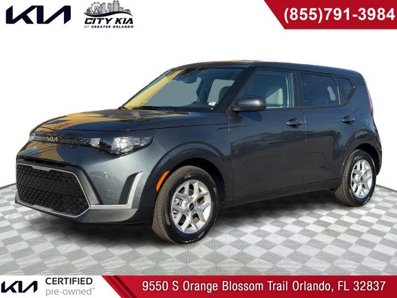 Gray 2025 Kia Soul LX FWD SUV / Crossover Front-Wheel Drive Continuously Variable Transmission