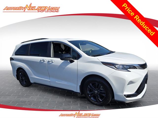 Ice 2024 Toyota Sienna Minivan All-Wheel Drive Continuously Variable Transmission