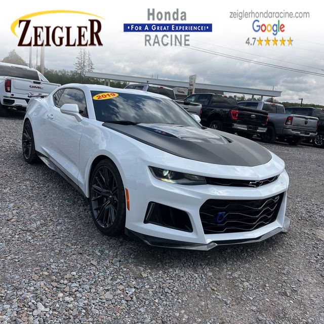 Summit White 2019 Chevrolet Camaro ZL1 Coupe RWD Coupe Rear-Wheel Drive Automatic