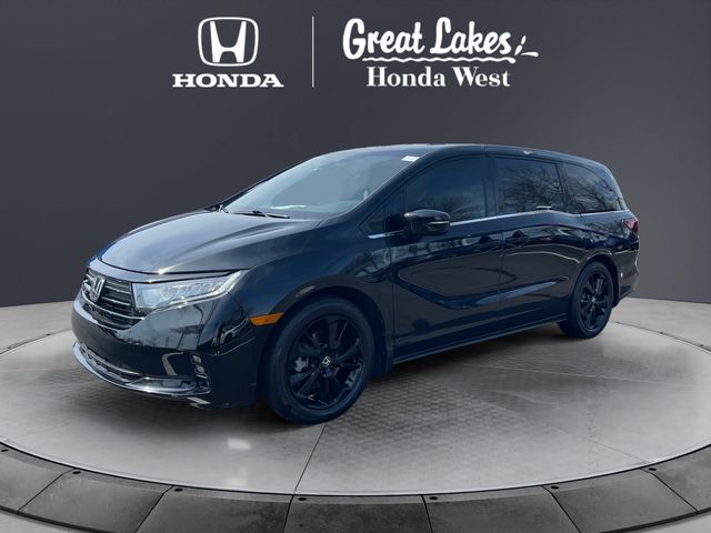 Crystal Black Pearl 2024 Honda Odyssey Sport FWD Minivan Front-Wheel Drive Automatic