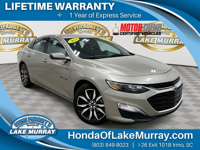 Mineral Gray Metallic 2024 Chevrolet Malibu RS FWD Sedan Front-Wheel Drive Continuously Variable Transmission