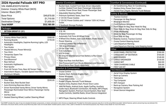 New 2026 Hyundai Palisade For Sale in Indianapolis, IN