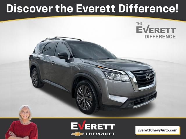 Gun Metallic/Super Black 2023 Nissan Pathfinder SL FWD SUV / Crossover Front-Wheel Drive 9-Speed Automatic
