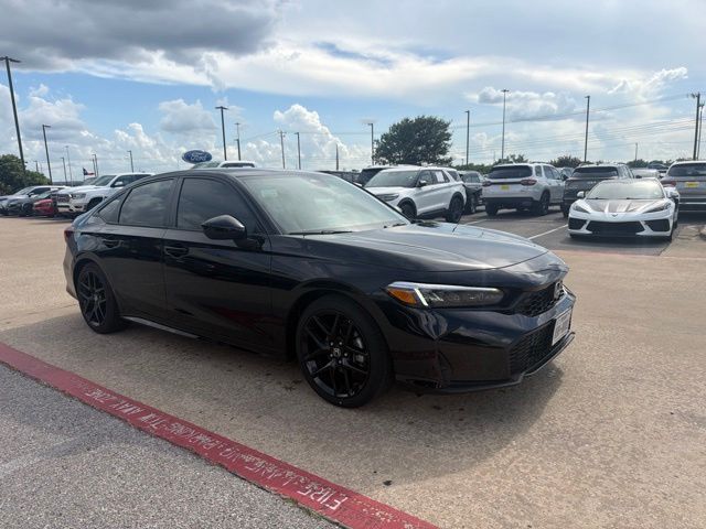 Crystal Black Pearl 2026 Honda Civic Sport FWD Sedan Front-Wheel Drive Continuously Variable Transmission