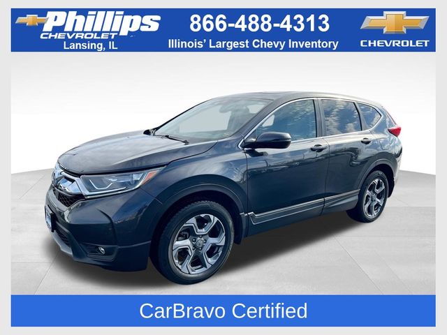 Gray (Modern Steel Metallic) 2018 Honda CR-V EX-L AWD SUV / Crossover All-Wheel Drive Continuously Variable Transmission