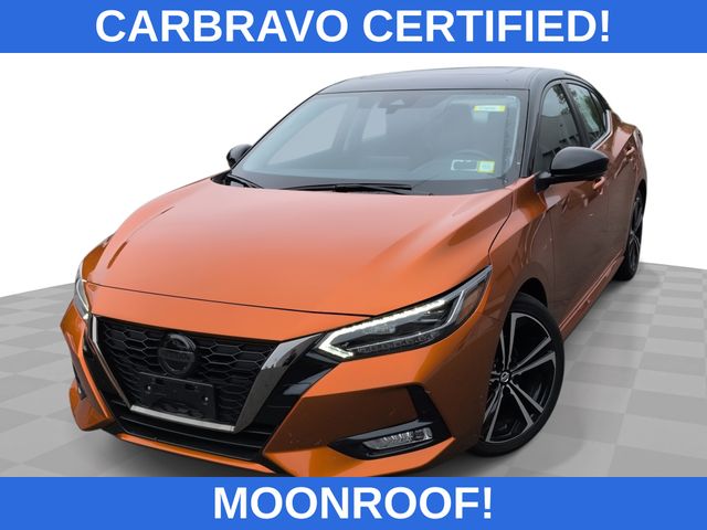 Monarch Orange Metallic/Super Black 2023 Nissan Sentra Sedan Front-Wheel Drive Continuously Variable Transmission