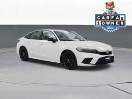 White 2024 Honda Civic Hatchback Sport FWD Hatchback Front-Wheel Drive Continuously Variable Transmission