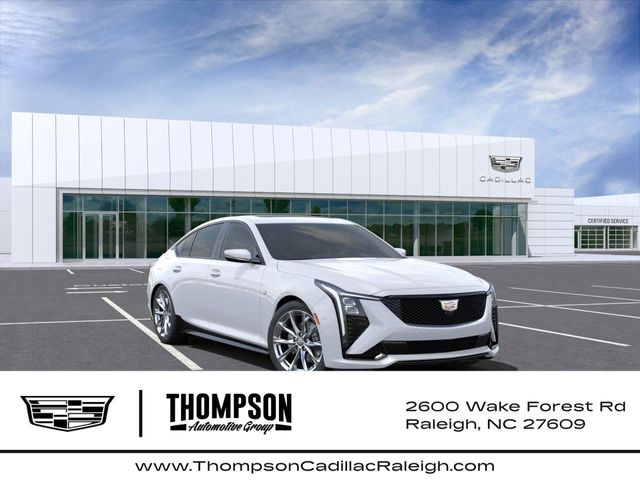 Summit White 2025 Cadillac CT5 Sedan All-Wheel Drive Automatic