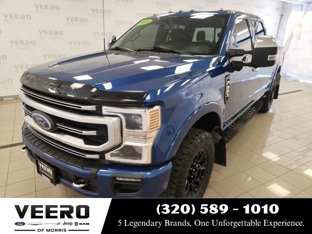 Atlas Blue Metallic 2022 Ford F-350 Super Duty Pickup Truck Four-Wheel Drive Automatic