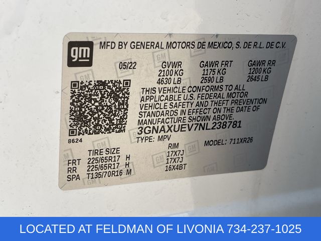 Used 2022 Chevrolet Equinox For Sale in New Hudson, MI