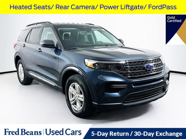 Stone Blue Metallic 2023 Ford Explorer XLT AWD SUV / Crossover All-Wheel Drive Automatic