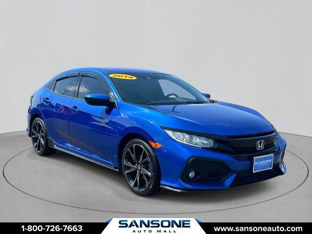 Aegean Blue 2019 Honda Civic Hatchback Hatchback Front-Wheel Drive 6-Speed Manual