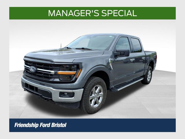 Gray Metallic 2025 Ford F-150 XLT SuperCrew 4WD Pickup Truck Four-Wheel Drive Automatic