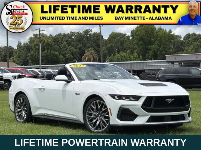 Oxford White 2024 Ford Mustang Convertible Rear-Wheel Drive Automatic