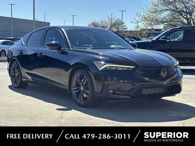 Majestic Black Pearl 2023 Acura Integra FWD with A-SPEC Package Sedan Front-Wheel Drive Continuously Variable Transmission