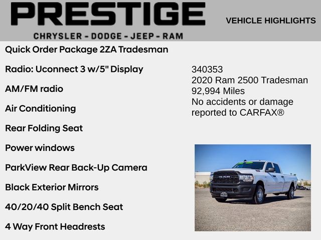 2020 Ram 2500 Tradesman 2