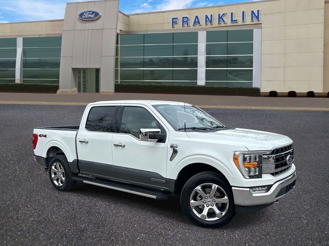 Star White Metallic Tri-Coat 2023 Ford F-150 Lariat SuperCrew 4WD Pickup Truck Four-Wheel Drive Automatic