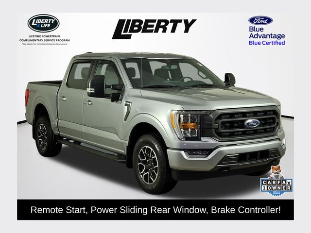 Iconic Silver Metallic 2022 Ford F-150 XLT SuperCrew 4WD Pickup Truck Four-Wheel Drive Automatic