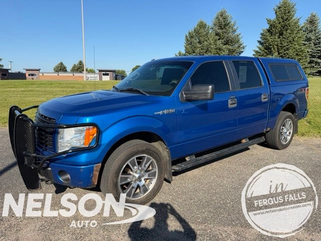 Blue Flame Metallic 2014 Ford F-150 Pickup Truck Four-Wheel Drive 6-Speed Automatic