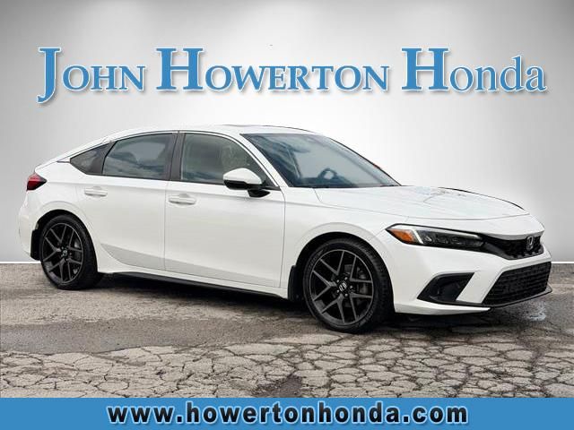 Platinum White 2022 Honda Civic Hatchback Sport Touring FWD Hatchback Front-Wheel Drive Continuously Variable Transmission