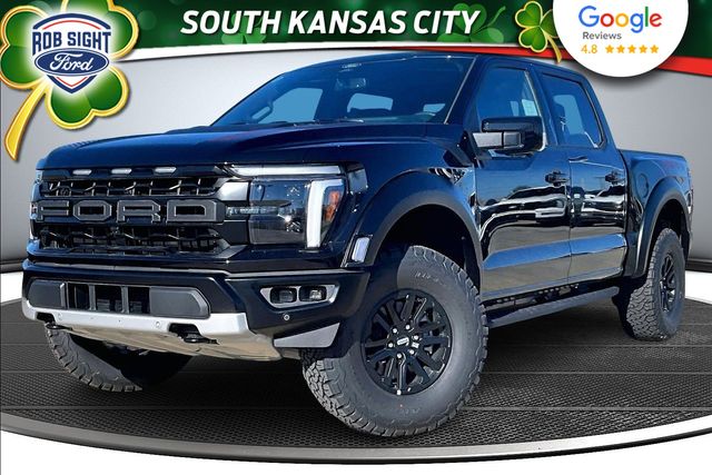 Agate Black Metallic 2025 Ford F-150 Raptor SuperCrew 4WD Pickup Truck Four-Wheel Drive Automatic