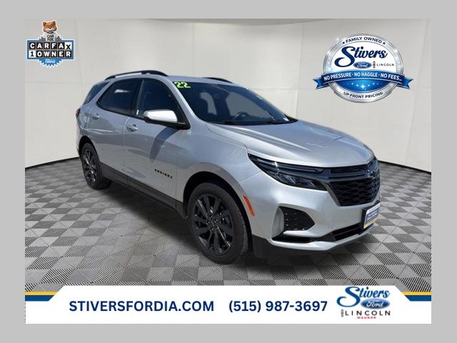 Silver Ice Metallic 2022 Chevrolet Equinox SUV / Crossover Four-Wheel Drive 6-Speed Automatic Overdrive