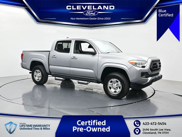 Silver Sky Metallic 2021 Toyota Tacoma Pickup Truck Four-Wheel Drive 6-Speed Automatic
