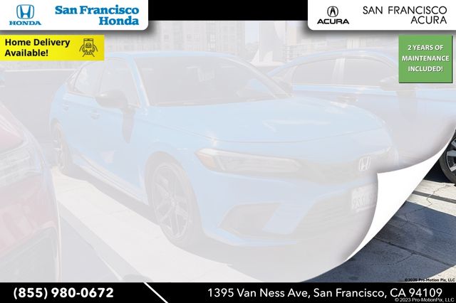 Boost Blue Pearl 2024 Honda Civic Hatchback Sport FWD Hatchback Front-Wheel Drive Continuously Variable Transmission
