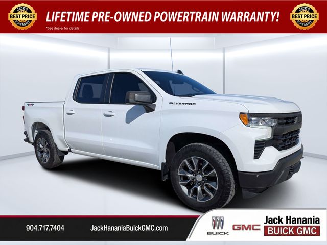Summit White 2024 Chevrolet Silverado 1500 LT Crew Cab 4WD Pickup Truck Four-Wheel Drive 8-Speed Automatic