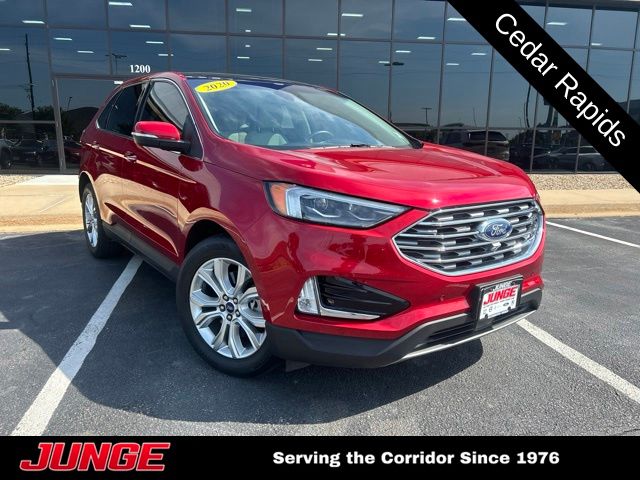 Red Metallic 2020 Ford Edge SUV / Crossover All-Wheel Drive 8-Speed Automatic