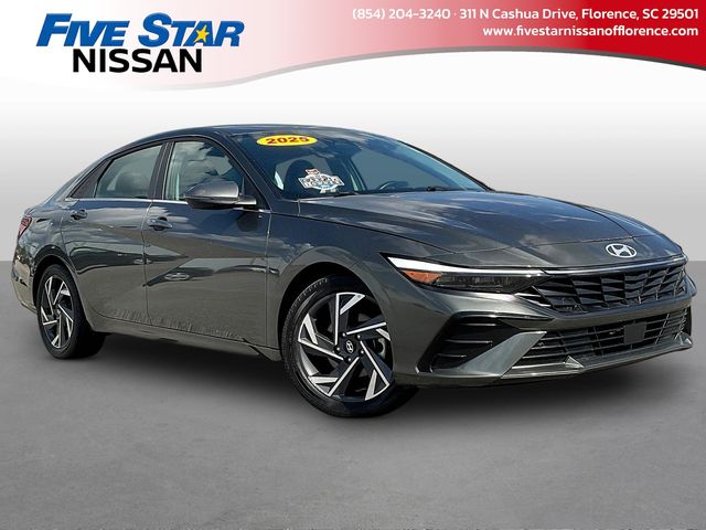 Amazon Gray 2025 Hyundai Elantra Sedan Front-Wheel Drive Continuously Variable Transmission