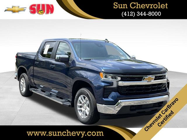 Northsky Blue Metallic 2023 Chevrolet Silverado 1500 Pickup Truck Four-Wheel Drive 8-Speed Automatic