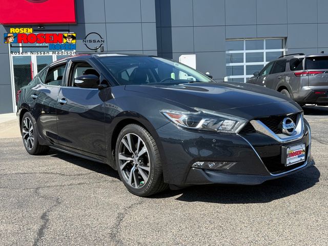 Storm Blue 2017 Nissan Maxima SL FWD Sedan Front-Wheel Drive Continuously Variable Transmission
