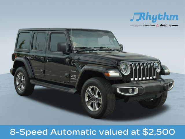Black Clearcoat 2021 Jeep Wrangler Unlimited Sahara 4WD SUV / Crossover Four-Wheel Drive 8-Speed Automatic