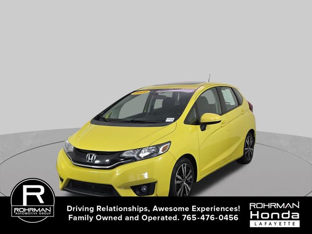 Yellow 2015 Honda Fit Hatchback Front-Wheel Drive 6-Speed Manual