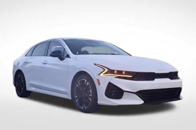 Glacial White Pearl 2023 Kia K5 Sedan Front-Wheel Drive 8-Speed Automatic